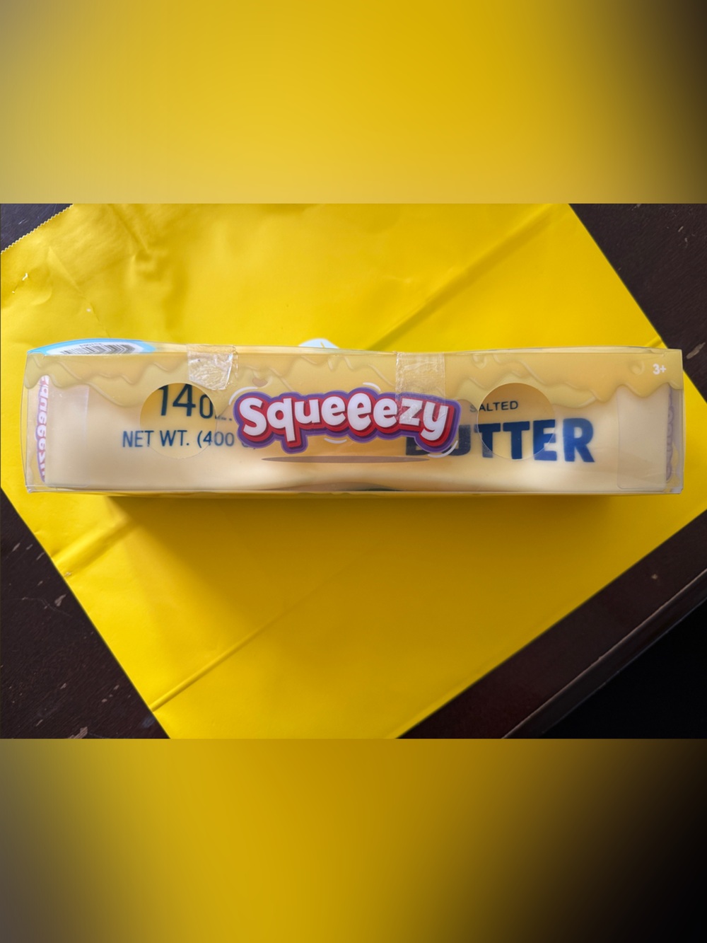 Squeezezy Yellow Play Butter Toy Accessory